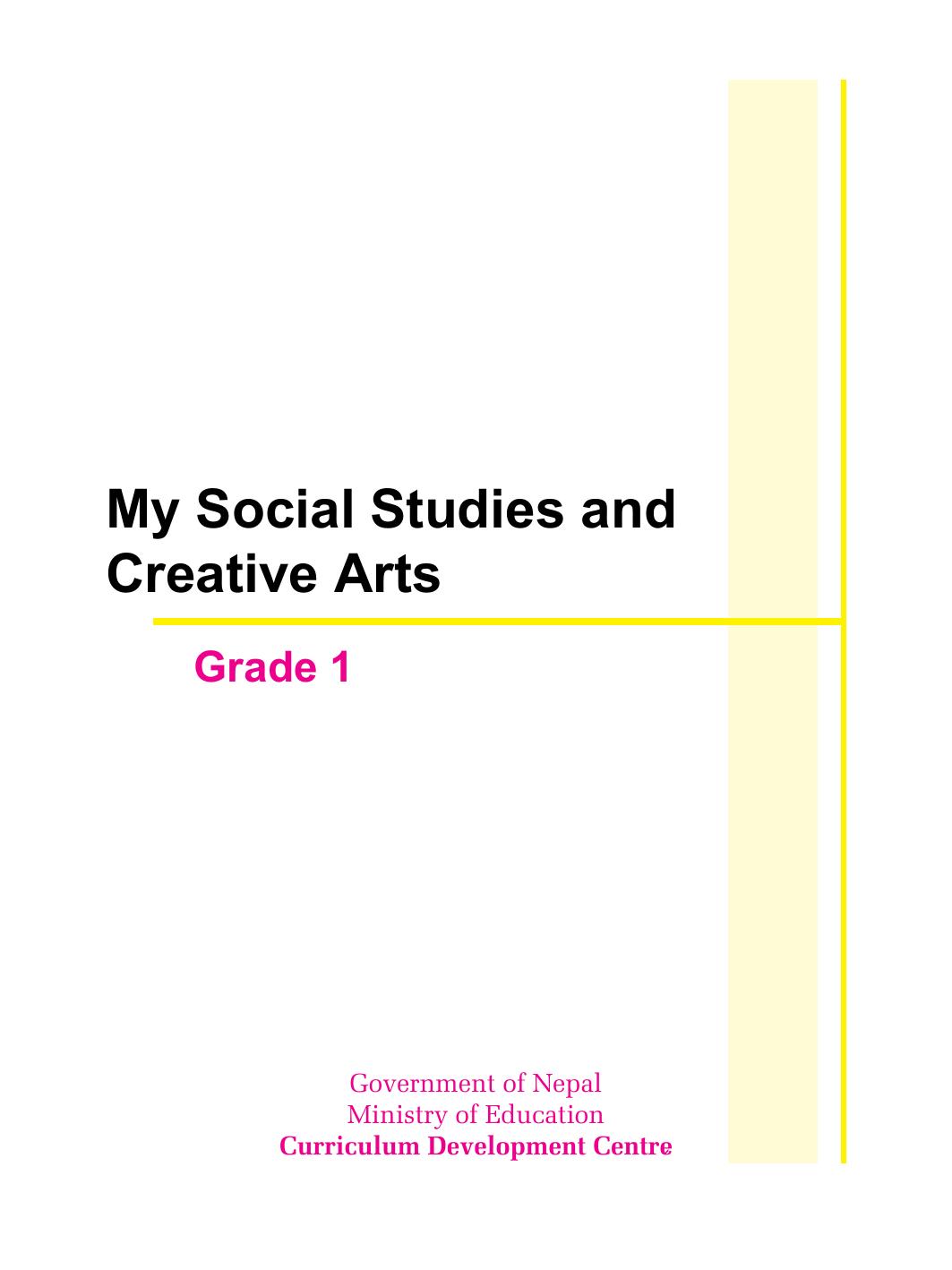 CDC 2018 - My Social Studies and Creative Arts Grade 1